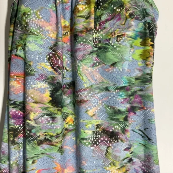 Prana Cantine Dress Blue Graceful Stretch Halter Double Strap back Round Neck XS - Picture 7 of 16